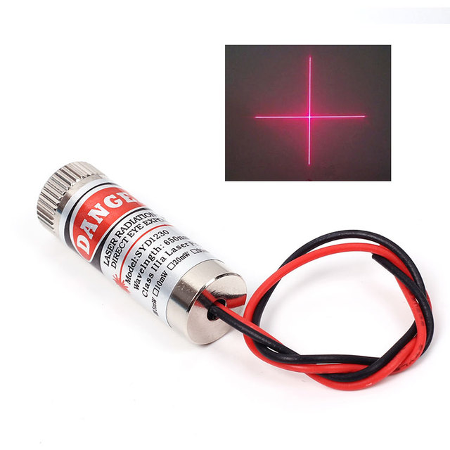 Industrial Grade 650nm 5mW Red Dot Laser Module Lens Adjustable for Focus for Consumer Electronics Direct Factory Strength Suppl