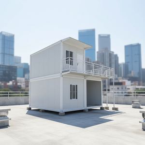 Casa Contenedor Modular de Acero Tradicional Rectangular de 20 pies CE DDP, Panel Sándwich Transpirable, Villa Prefabricada Desmontable, Casa de Camping - Product Image 5