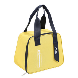 Sac à déjeuner isotherme en tissu Oxford, forme trapézoïdale, fourre-tout de grande capacité pour étudiants, utilisation au printemps - Product Image 5