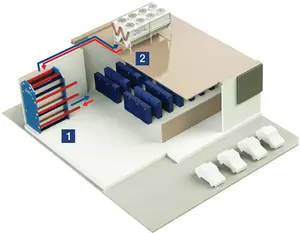 OEM individueller Standard industrieller Tauch-Trockenkühler Quiet V Industrial Water Cooling Kühler Kühlung Wärmetauscher