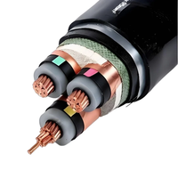 Câble d'alimentation blindé en cuivre isolé XLPE LSZH 0,6/1 kV, faible émission de fumée, zéro halogène, SWA STA IP67 -40°C~90°C pour projets souterrains