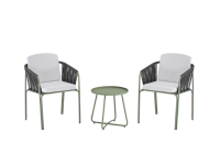 Vente en gros de mobilier d'extérieur Chaise de salle à manger d'extérieur Chaise table en métal de haute qualité