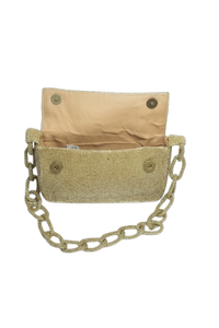 Sacs à main pour femmes en perles de mode estivale de luxe, faits à la main, tissés, broderie artisanale, sacs bandoulière avec fermeture à chaîne, OEM ODM en gros - Product Image 4