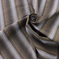 Nouveau Design Noir Et Blanc Stripe Check Doux 100% Coton Fil Teint Tartan Tissé Tissu À Carreaux Pour Chemises