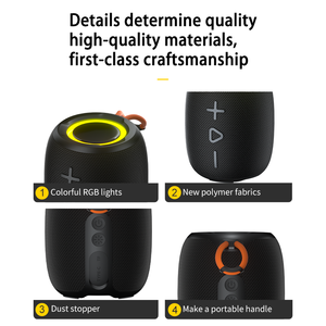 Nuevo Reproductor de <span class=keywords><strong>Música</strong></span> Mini Boombox con el <span class=keywords><strong>Mejor</strong></span> Sonido, Altavoz Portátil Inalámbrico Bluetooth BT 5.3 con Bajos Profundos - Product Image 6