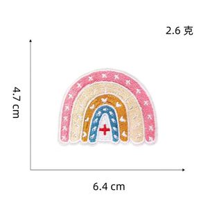 Iron on Embroidered Pink Style Echometer <b>Nurse</b> Cap Capsule Heart Patches for Doctor <b>Nurse</b> Clothes Bag Decoration - Product Image 3