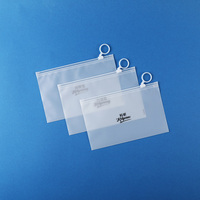 Sac à fermeture éclair en plastique réutilisable et personnalisable pour accessoires capillaires, vêtements, textiles, rangement de vêtements, impression de logo