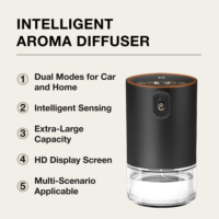 Diffuseur d'arômes intelligent portable haut de gamme pour voiture et maison, diffuseur de parfum sans eau, réservoir transparent de 100 ml, écran HD
