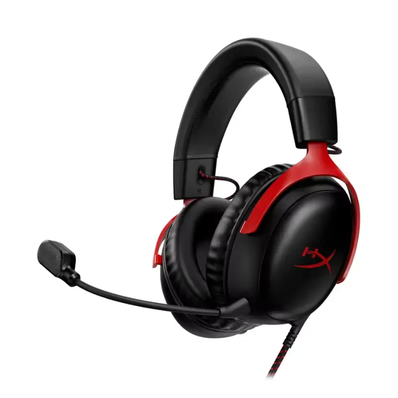 Original Hyper-X 3 Black+Red Wired Gaming Headset Hyper-X Cloud III BLK/RED GAM HS