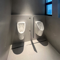 Cubículos de Baño de Tablero Fenólico DEBO Resistentes a los Arañazos y a la Humedad, Diseño Gráfico, Garantía de 5 Años para Escuelas