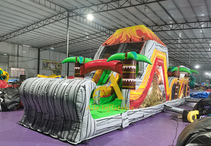 Công viên giải trí ngoài trời công viên Trampoline PVC thiết bị trượt núi lửa bơm hơi phun trào trở ngại cuộc đua trong Nhà trò chơi trẻ em - Product Image 5