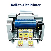 Printer Datar A3 Presisi Tinggi dengan CMYK W V untuk Label Kristal dan Botol Air, Tumbler, Mug dari Kaca, Logam, Plastik, Keramik