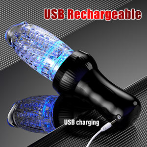 Rotante succhiare vibratore uomini giocattoli del sesso sesso massaggio del pene masturbatore maschile glande vibratore masturbatore tazza per gli uomini - Product Image 5