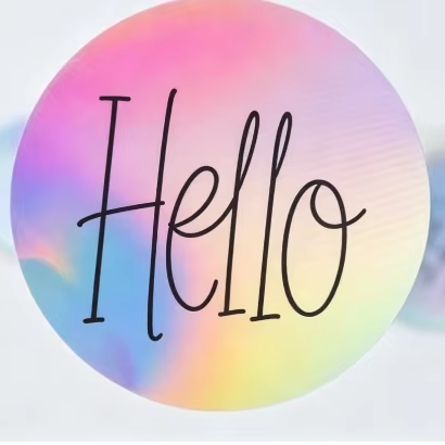 Waterproof Custom Logo Sticker Rainbow Laser Adhesive Label for Product Packaging