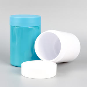 Botella Redonda Recta de Plástico PET de Alta Calidad, Nueva Llegada 2026, en Azul, Blanco y Rojo, con Boca Ancha, Botella para Medicamentos, Frasco de 360 ml - Product Image 6