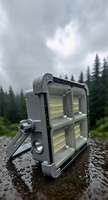 Lampe de camping solaire LED de haute qualité et durable, rechargeable par USB, ampoule portable pour tente, barbecue, randonnée, lumière d'urgence