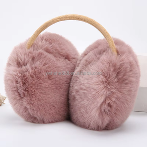 New Women's Soft Plush <b>Ear</b> <b>Muffs</b> Fashion Solid Earflap Outdoor Cold Protection Winter Warm Earmuffs - Product Image 4