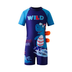 Maillot de bain à manches courtes pour enfants Cartoon Cute Boy's Conservative Swim Trunk en petites et moyennes tailles pour bébés - Product Image 5