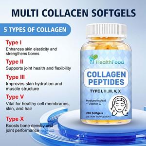 Cápsulas Blandas de Péptidos de Colágeno de Buena Calidad, Promueven la Flexibilidad de las Articulaciones y una Digestión Saludable con Suplemento Dietético de Sodio - Product Image 5