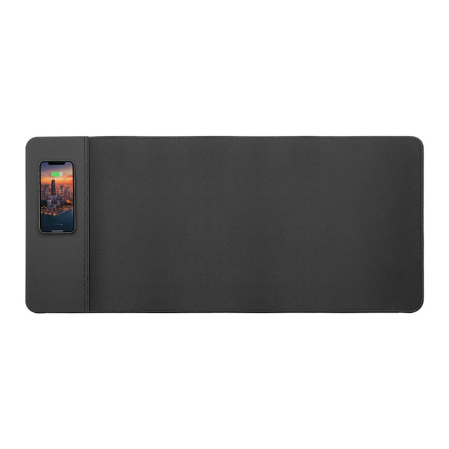Custom Personalized Logo Printed Rubber Giant Waterproof Mousepad 15W Fast Wireless Charging Desk Office Mouse Mat in Stock