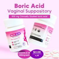 Chinaherbs Grossiste Suppositoires d'Acide Borique Comprimés Poudre Vaginale Capsules Ovules Resserrants Vaginal
