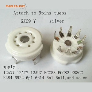 Base de Tubo de Vacío GZC9-Y de 9 Pines para EL84 6922 <span class=keywords><strong>12AT7</strong></span>/<span class=keywords><strong>ECC81</strong></span> 12AU7/ECC82 12AX7/ECC83 - Product Image 2