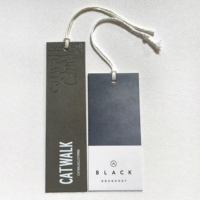 CF-HT25169 personnalisé propre nom étiquettes de vêtements de luxe logo de marque conception libre étiquettes volantes de vêtement recyclées pour vêtements propre logo