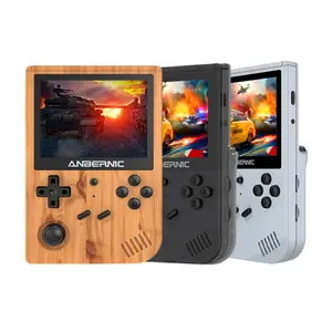 Consoles de jeux vidéo rétro RG351V Dual TF Card 128G 3.5 ''IPS Portable Handheld Game Players 3900mAh PSP GBC 2500 + Games