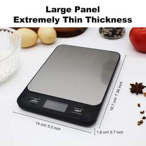 Báscula de Cocina Inteligente para Pesar Alimentos, Precisa, de Acero Inoxidable, 5kg/10kg - Product Image 4