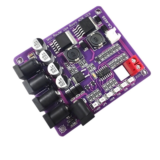 CA-403S Mini Router UPS Board 40W V2.6 11.1V Battery Charging