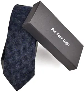 Seiden wolle Krawatten Männer Plaid Business Wolle Necketie Großhandel Hochwertige Herren Classic Fashion Handmade Retro Wolle Hals Krawatte