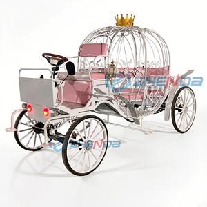 Chariot de Mariée Élégant Thème Cendrillon Chariot Citrouille Électrique pour Entrée de la Mariée à Vendre - Product Image 1