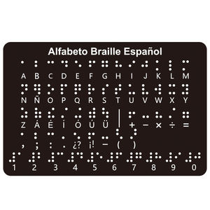 Alfabeto Braille en Español para que Niños Ciegos Aprendan el <span class=keywords><strong>Lenguaje</strong></span> <span class=keywords><strong>de</strong></span> <span class=keywords><strong>Señas</strong></span> y Material Didáctico Modelo Braille para Uso Escolar - Product Image 1