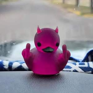 2024 tout nouveau canard en résine canard d'halloween pour Cool Guy pour style gothique fille voiture ornements produit - Product Image 2