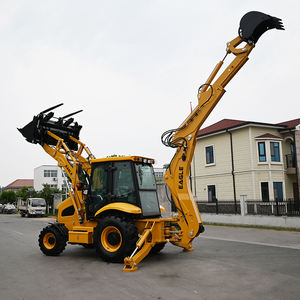 Бесплатная доставка мини-экскаватор-погрузчик 4x4 WZ-3CX колесный трактор экскаватор мини экскаватор погрузчик - Product Image 6