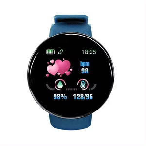 <span class=keywords><strong>Smartwatch</strong></span> Fitness Rotondo D18 Unisex con Cardiofrequenzimetro e Bussola Digitale Elegante Reloj Inteligente - Product Image 1