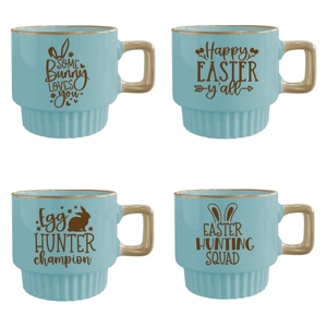Manufacturer Supplier Blue Premium Quality Eco-Friendly Ceramic <b>Cup</b> for Home Use <b>Easter</b> Business Gifts - Product Image 6