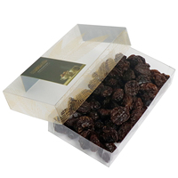 Emballage en boîte pour chocolat aux dattes boîtes en plastique pour fruits secs emballage en plastique transparent emballage en boîte pour dattes saoudiennes