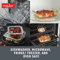 Pyglass Contenants de stockage en verre borosilicate à vente chaude Boîte à lunch avec couvercle en verre Résistant au four Étanche à l'air Stockage alimentaire