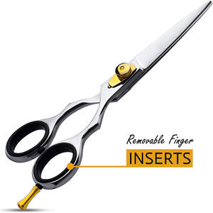 กรรไกรตัดผมมืออาชีพเรดเบลด 6 นิ้ว สแตนเลส 440C กรรไกรเสริมสวยสำหรับคนถนัดขวา - Product Image 5