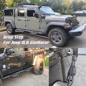 JP16 ODM acero 4x4 todoterreno negro Drop estribos paso lateral para <span class=keywords><strong>Wrangler</strong></span> JT <span class=keywords><strong>Gladiator</strong></span> - Product Image 2