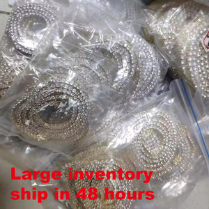 Joyería Hip Hop al por Mayor, Cadena de Tenis con Circonitas, Chapada en Oro de 18K y Plata, para Hombre y Mujer - Product Image 4