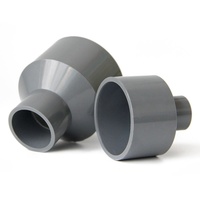 Harga Grosir Kopling Reducer UPVC Standar DIN untuk Sistem Suplai Air, Soket Reducer Plastik, Fitting Pipa PVC