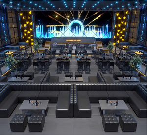 Set Tavolo e Sedie da Bar Luminosi, Tavolo da Pranzo Moderno e Sedie per Arredamento Commerciale - Product Image 4