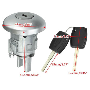 Cylindre de serrure de porte avant avec clés pour Ford Transit MK8 2014-2019 1781417 1926219 - Product Image 2