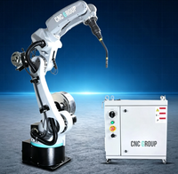 Bras de soudage robotisé industriel à 6 axes, machine de soudage robotisée pour le soudage de l'acier au carbone et de l'acier inoxydable