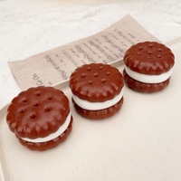 Ventes directes d'usine TPR réaliste Sandwich Biscuit conçu Squishy Taba libération Stress pincement sensoriel Fidget jouet