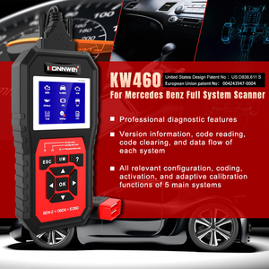 Scanner automobile complet <span class=keywords><strong>KW460</strong></span> pour Mercedes Benz, OBD2, diagnostic du moteur et du système complet, outils intelligents professionnels - Product Image 3