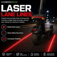 Feu arrière laser pour trottinette électrique Carbonrevo – Pièce de mise à niveau premium, installation facile, robustesse supérieure