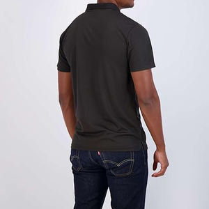 Lujo alta calidad impreso 4 vías estiramiento 160 gramos 100% algodón/Cachemira cuello de doble capa manga corta tejido sin costuras Golf - Product Image 4